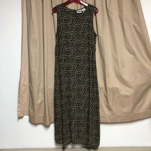 Studio Ease 90s Vintage Leopard Print Sundress
